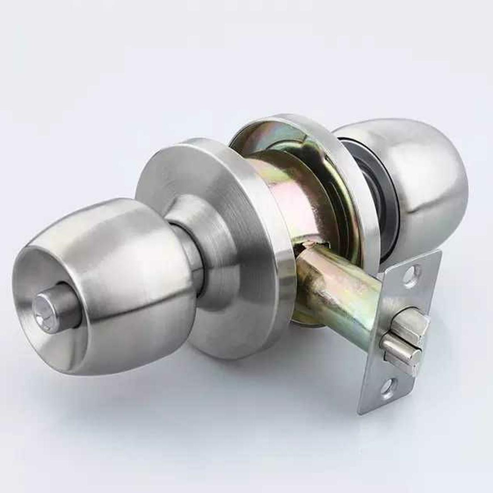 Stainless Steel Round Door Knob - Silver