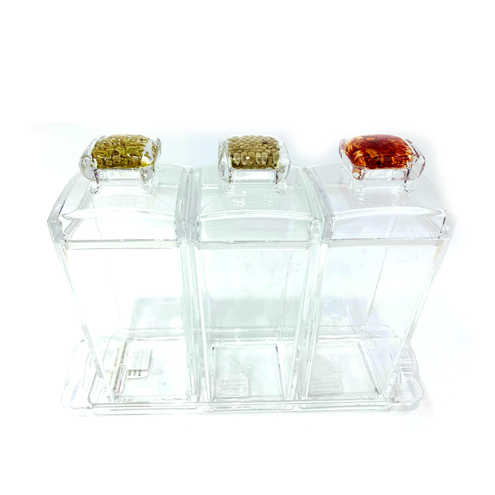 Acrylic F2268 Jam Jar - 3Pcs