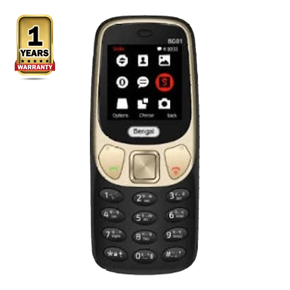 Bengal BG 01 Dual Sim Mini Feature Phone  - Black