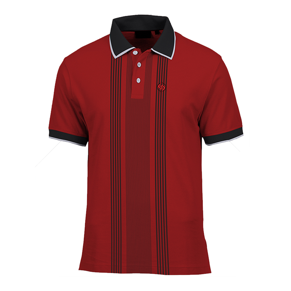 PK Cotton Half Sleeve Polo T-Shirt for Men - Red - PT22