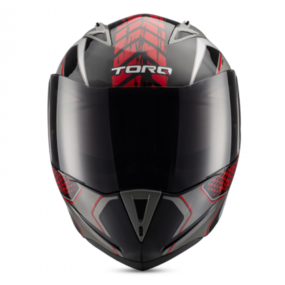 Torq Drift Helmets Glossy Red And Black 