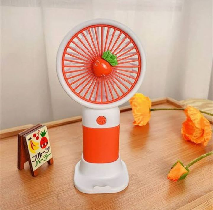 Handheld Portable Mini Fan With Cell Phone Holder - Multicolor