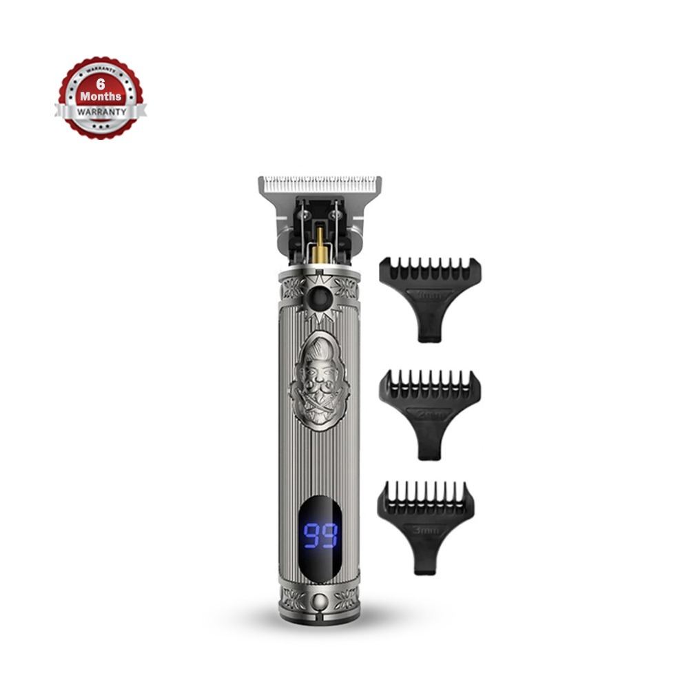 Kemei KM-700H Rechargeable Beard Trimmer For Men - Silver