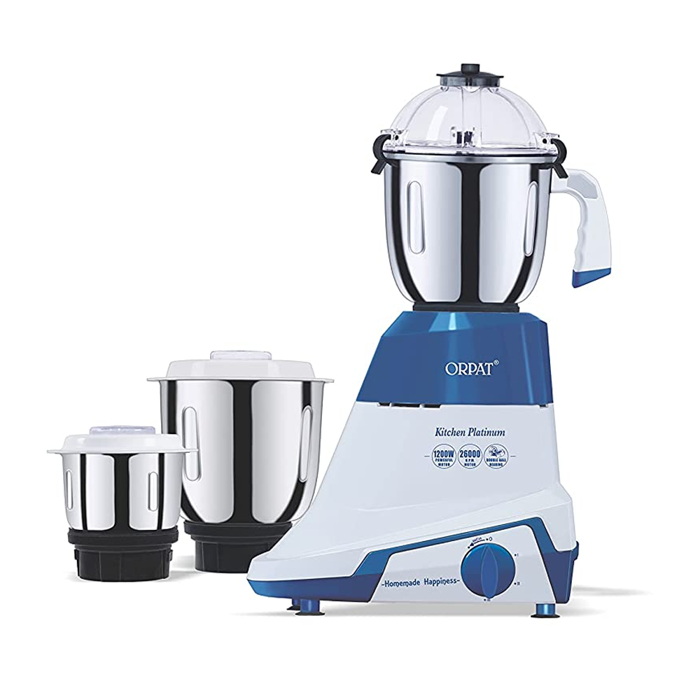 Orpat Kitchen Platinum Mixer Grinder and Blender - 1200 -Watt - 1.5L - White