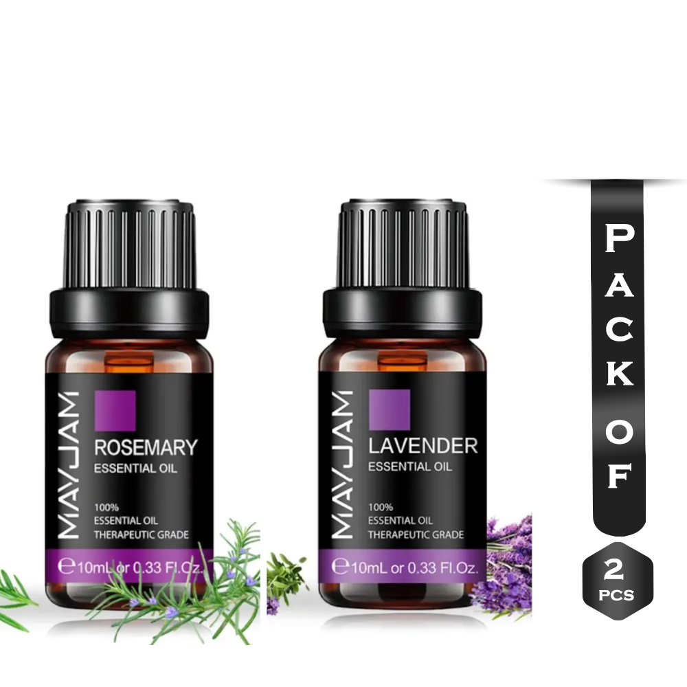Rosemary and Lavender Essential Oil Combo Pack - 10+10ml 