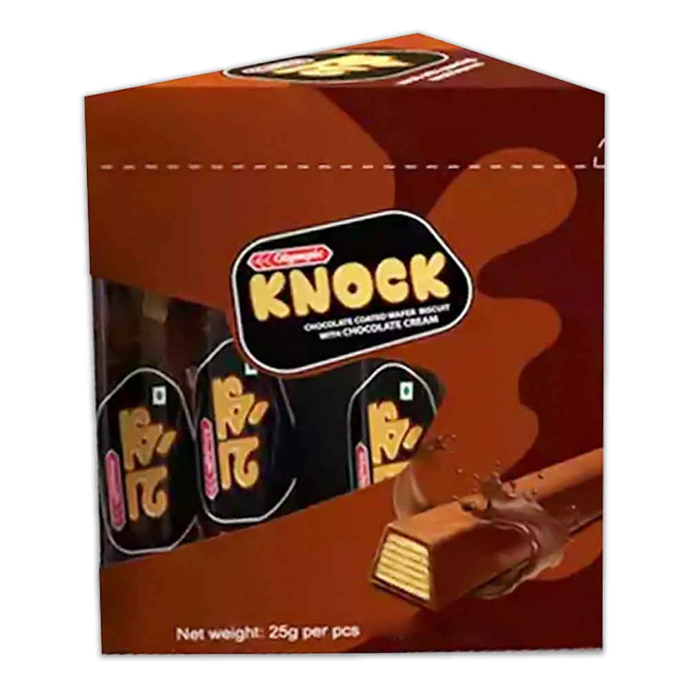 Olympic Knock Chocolate Coated Wafer Box - 12 Pcs