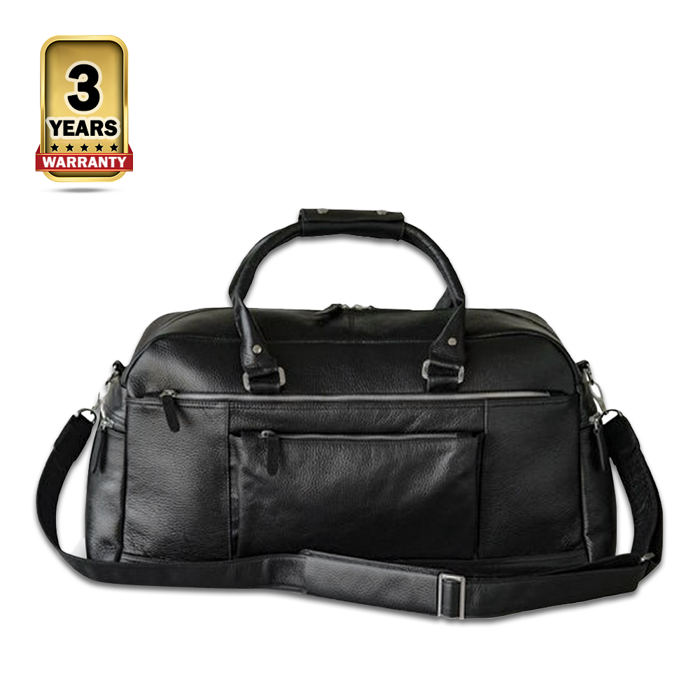 Leather Travel Bag - TB - 1005 - Black