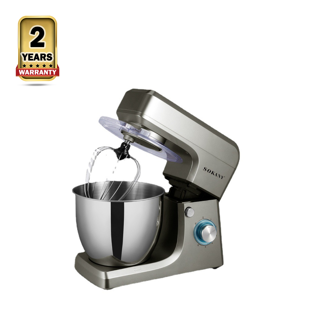 Sokany Sk1511 Rotating Stainless Steel Bowl Commercial Heavy Duty Food Mixer - 8 Ltr