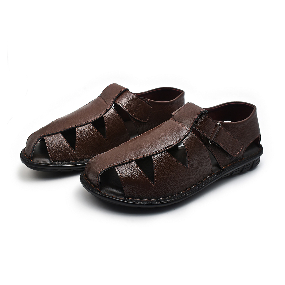 Zays Leather Sandal Shoe For Men - A43 - Brown