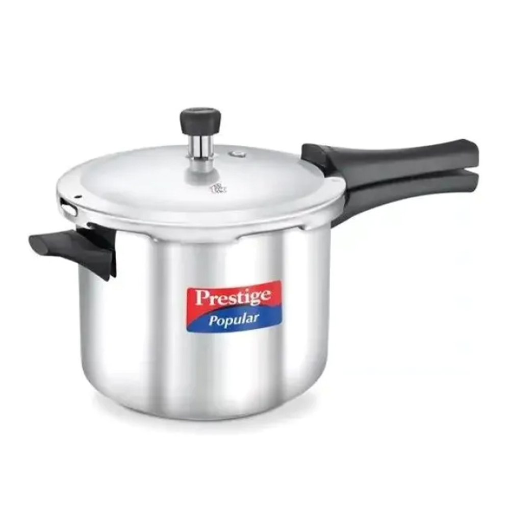 Prestige Stainless Steel Pressure Cooker - 5 Liter - Silver