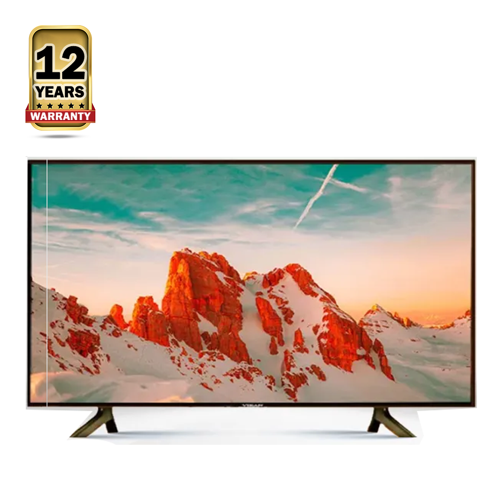 Vikan Double Glass Smart HD Led TV 4k Video Supported - 32 Inch - Black