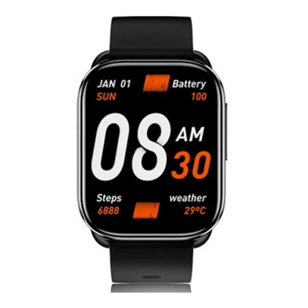 QCY GS Bluetooth Calling Smartwatch - Black