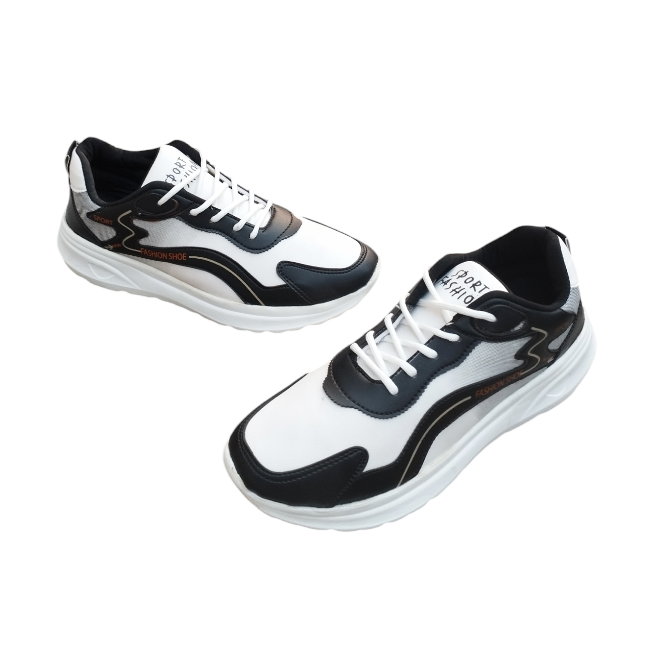 Sport Pu Leather Sneakers  For Men - White - WP