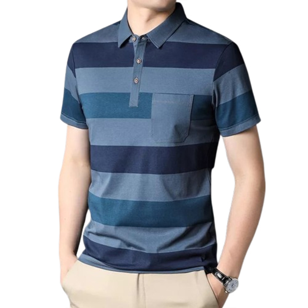 PP Jersey Half Sleeve Polo For Men - Multicolor - PT-D16