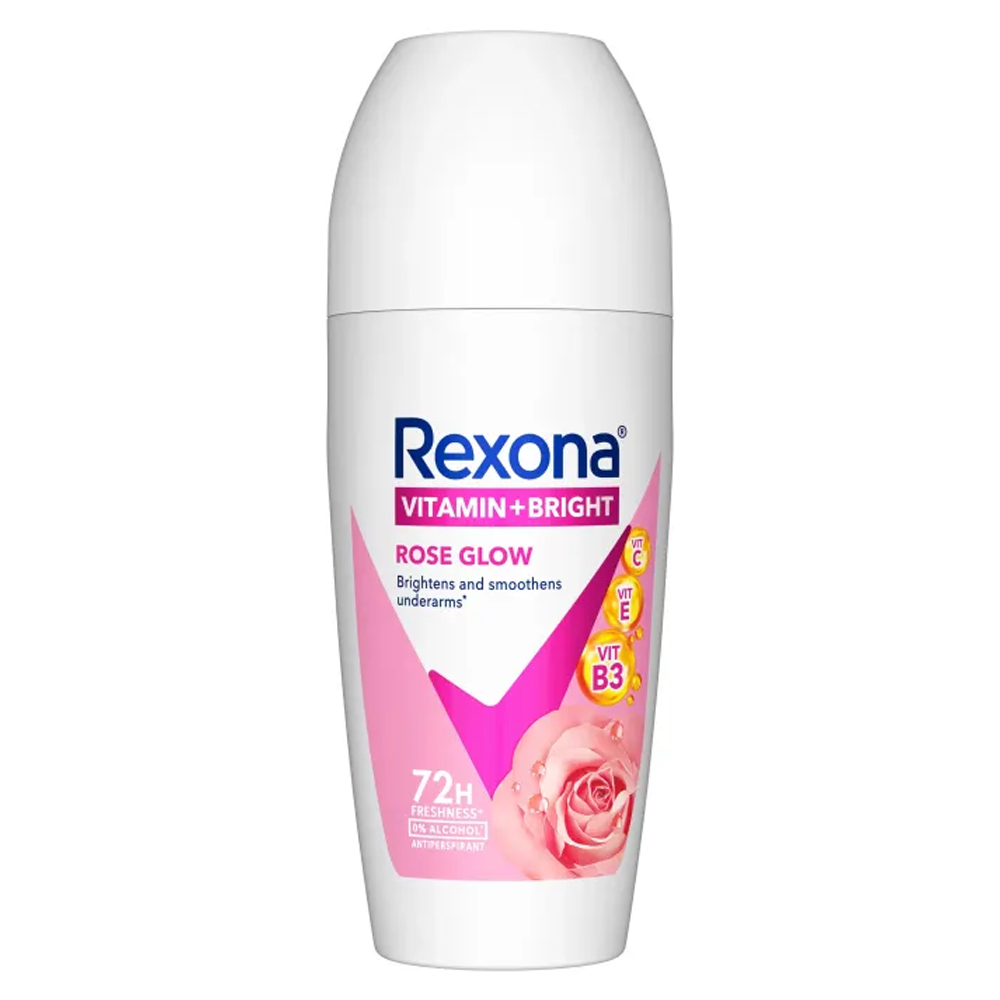 Rexona Vitamin Bright Rose Glow Antiperspirants Roll On For Women - 45ml