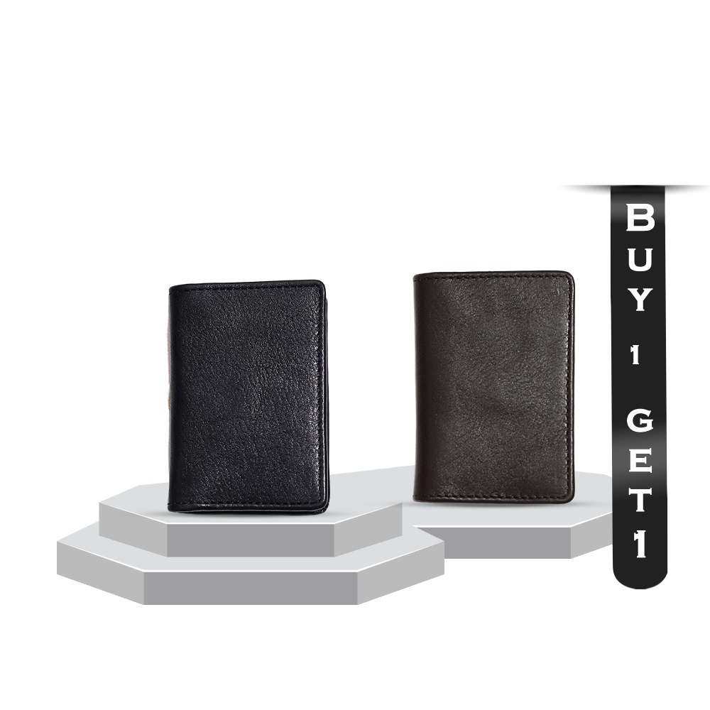 Buy 1 Zays Premium Super Soft Leather Card Holder And Get 1 Leather Card Holder Free - B1G1-04