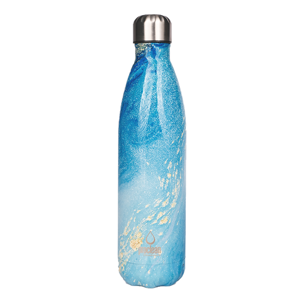 Proclean Forest Vibe SS Thermos Water Bottle - 750ml - Blue - WB-1664