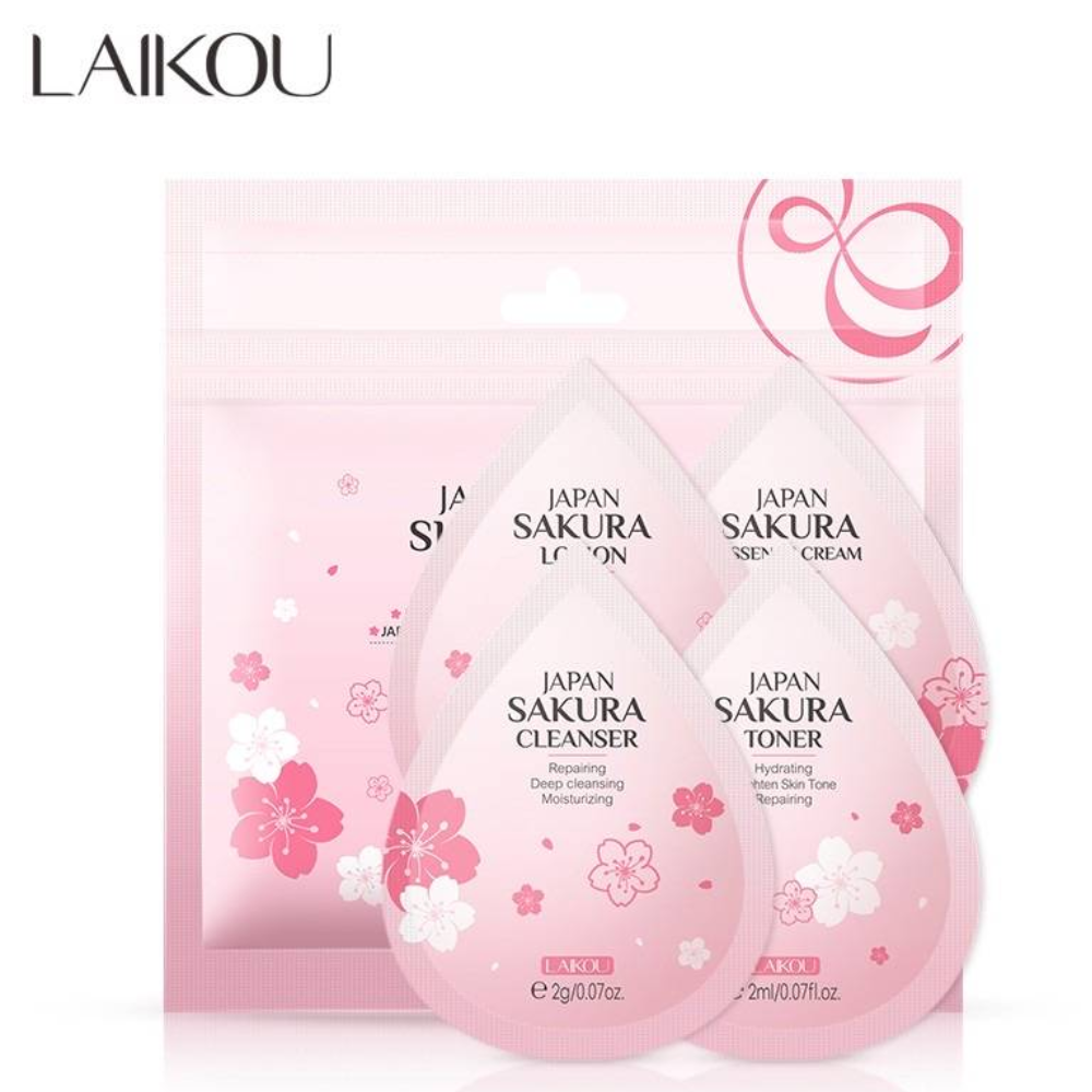 Laikou Japan Sakura Skin Care Set Mini - 4 Pcs - LB192