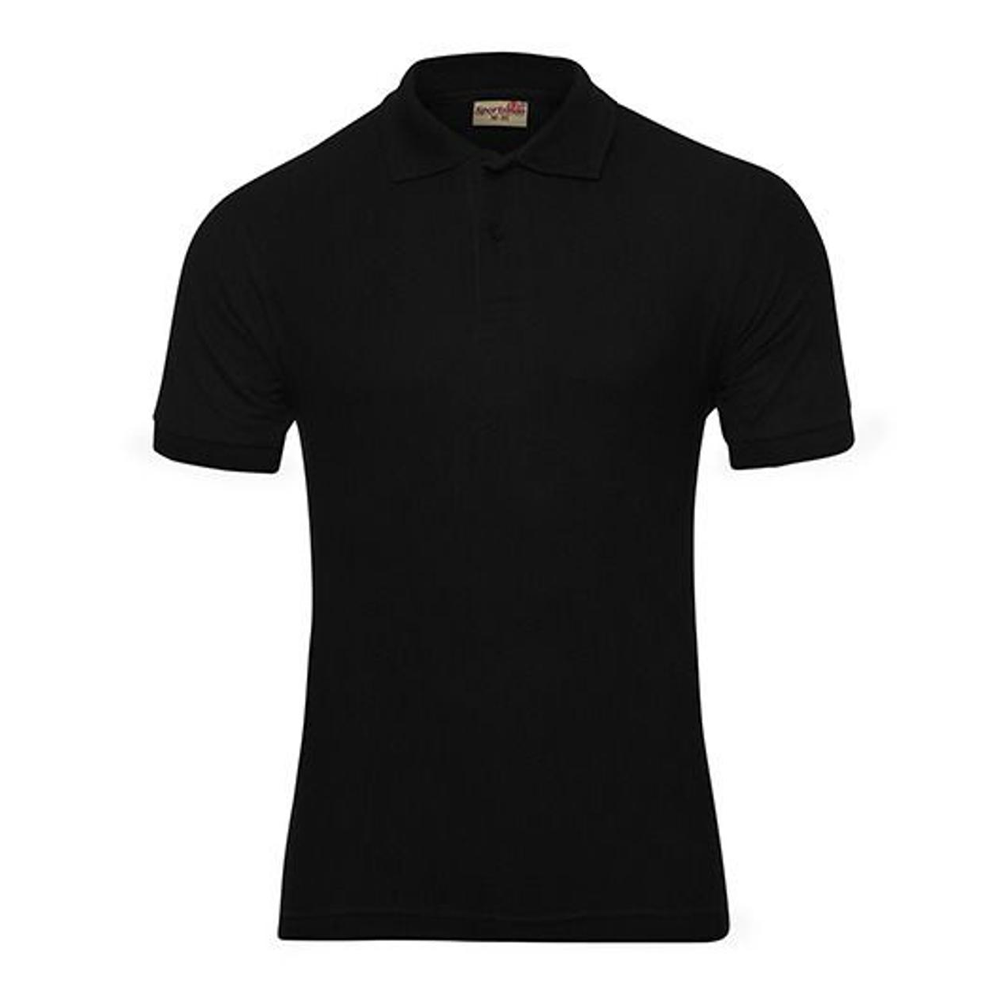 Nylon Polo T-Shirt For Men - Black