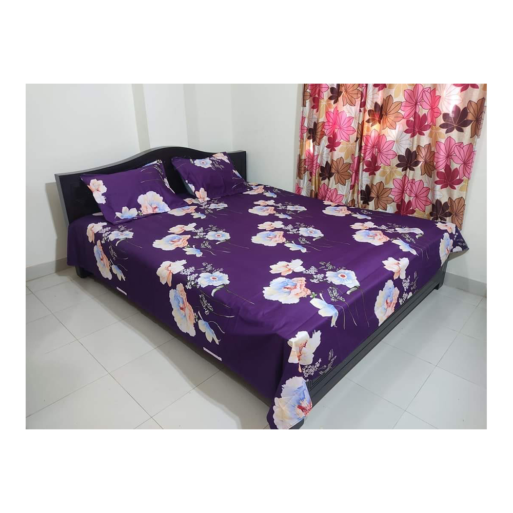 Cotton Twill Double Bed Sheet BT15 Multicolor