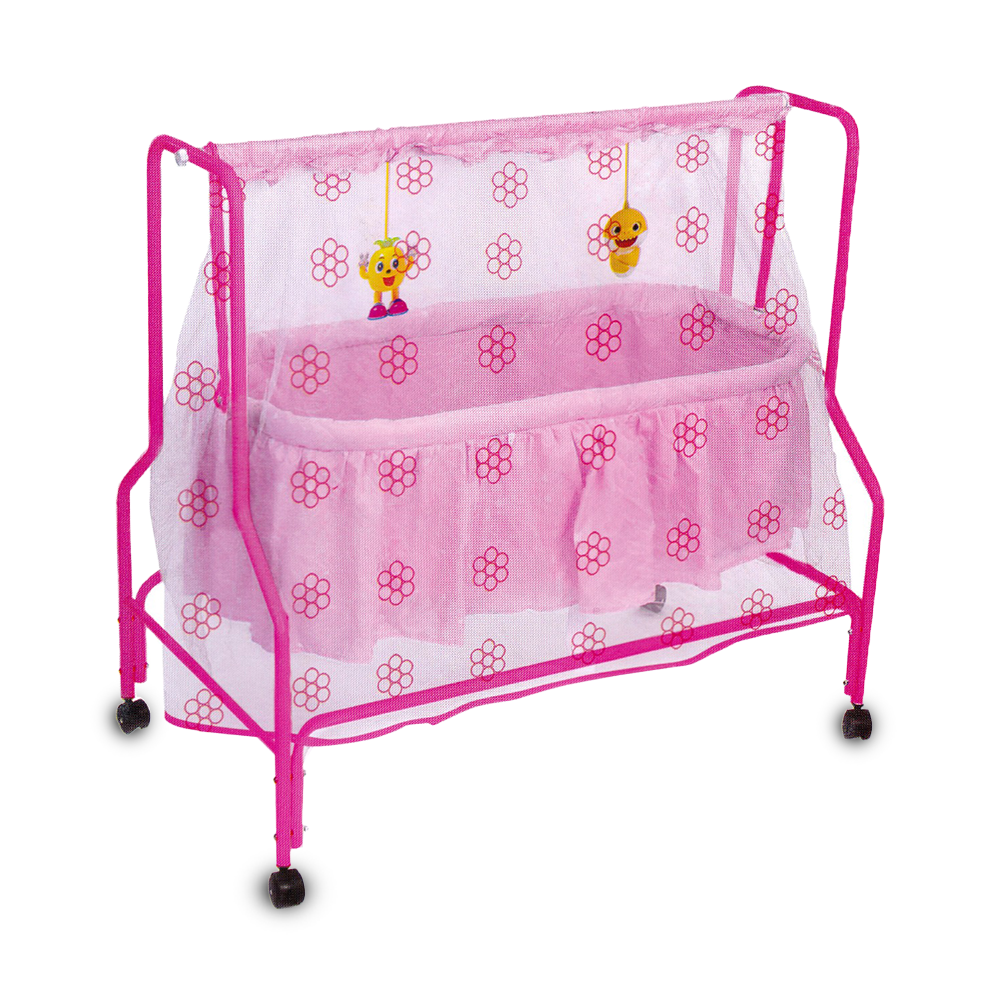 New Born Baby Dream Cozy Nest Cradle with Mosquito Net - Pink