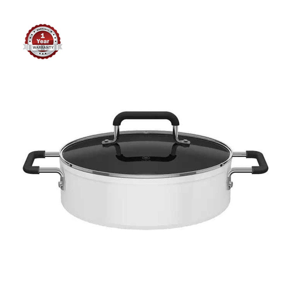 Xiaomi Mi Zhiwu Non -stick Casserole Pan Stockpot Induction Cooker - Black and Silver