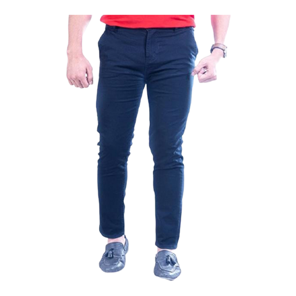 Cotton Chinos Gabardine Pant For Men - Royal Blue - NZ-3205