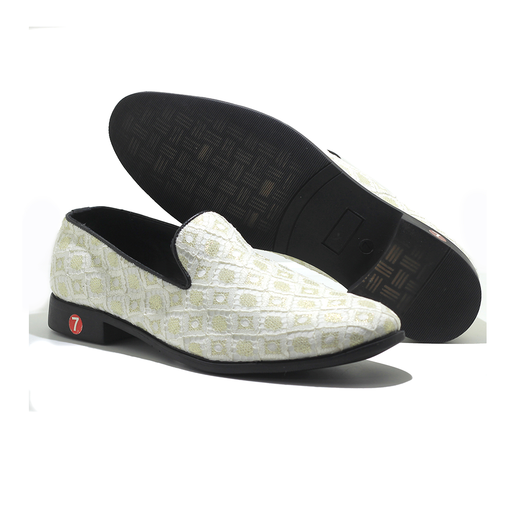 PU Leather Tassel Shoe for Men	- White - IN401