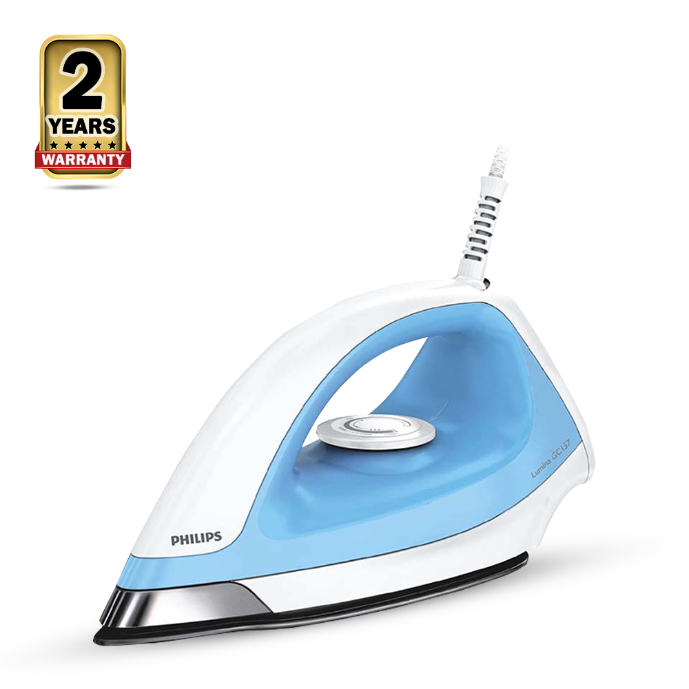 Philips GC157-02 Dry Iron - White and Blue