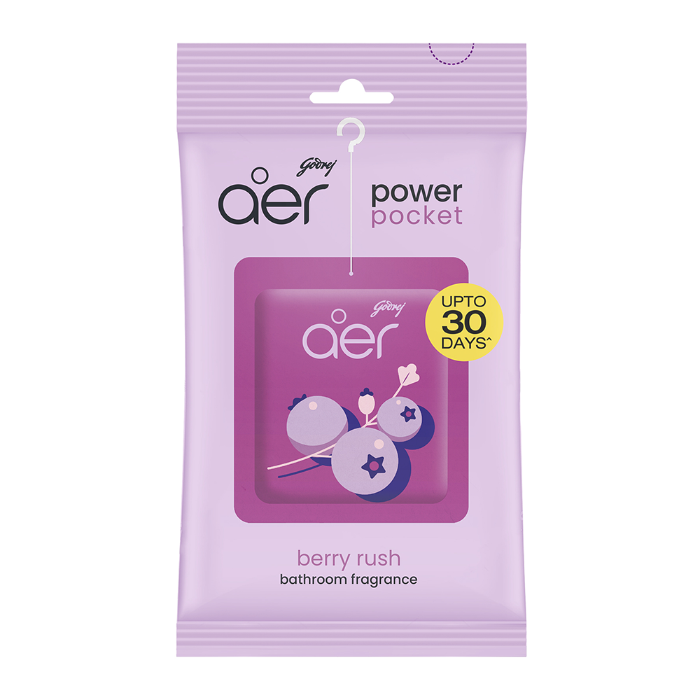 Godrej Aer Power Pocket Berry Rush Bathroom Fragrance - 10gm