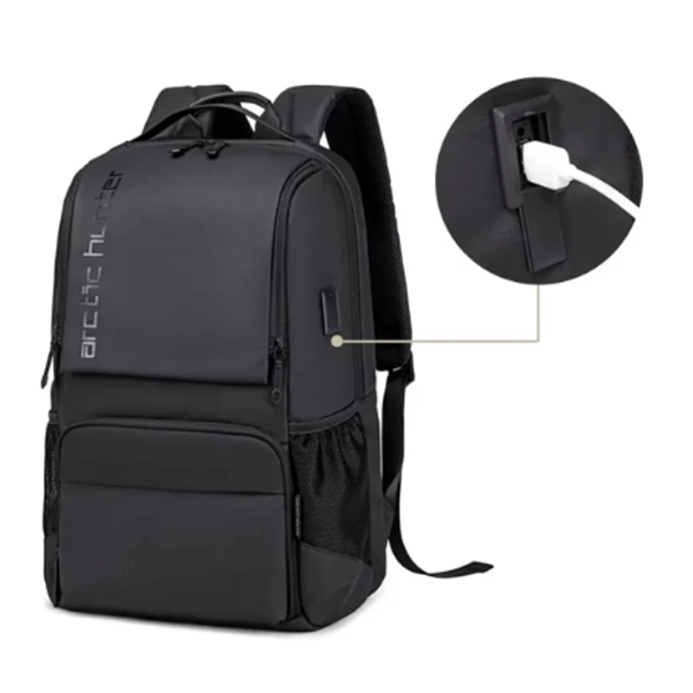 Arctic Hunter B00532 Laptop Bag With USB Port - Black