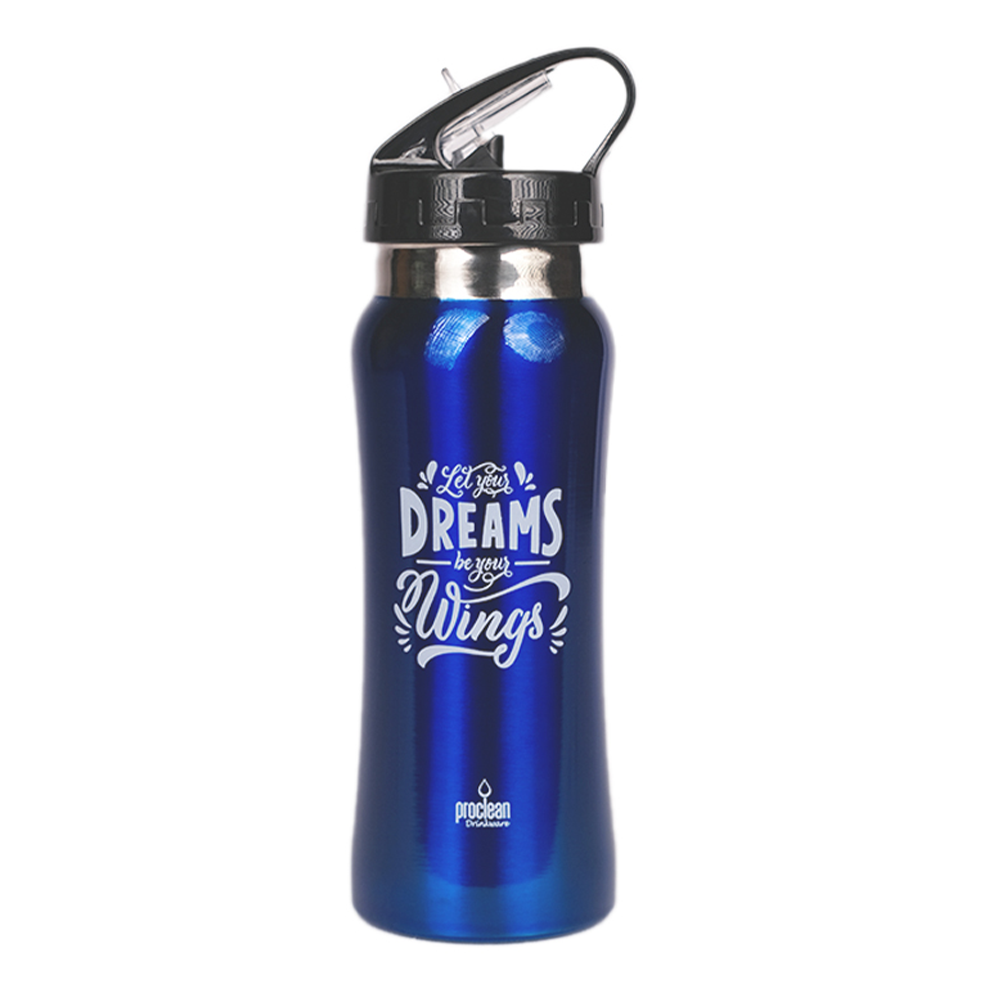 Proclean Sunshine SS Thermos Water Bottle - 1000ml - Black - WB-1671