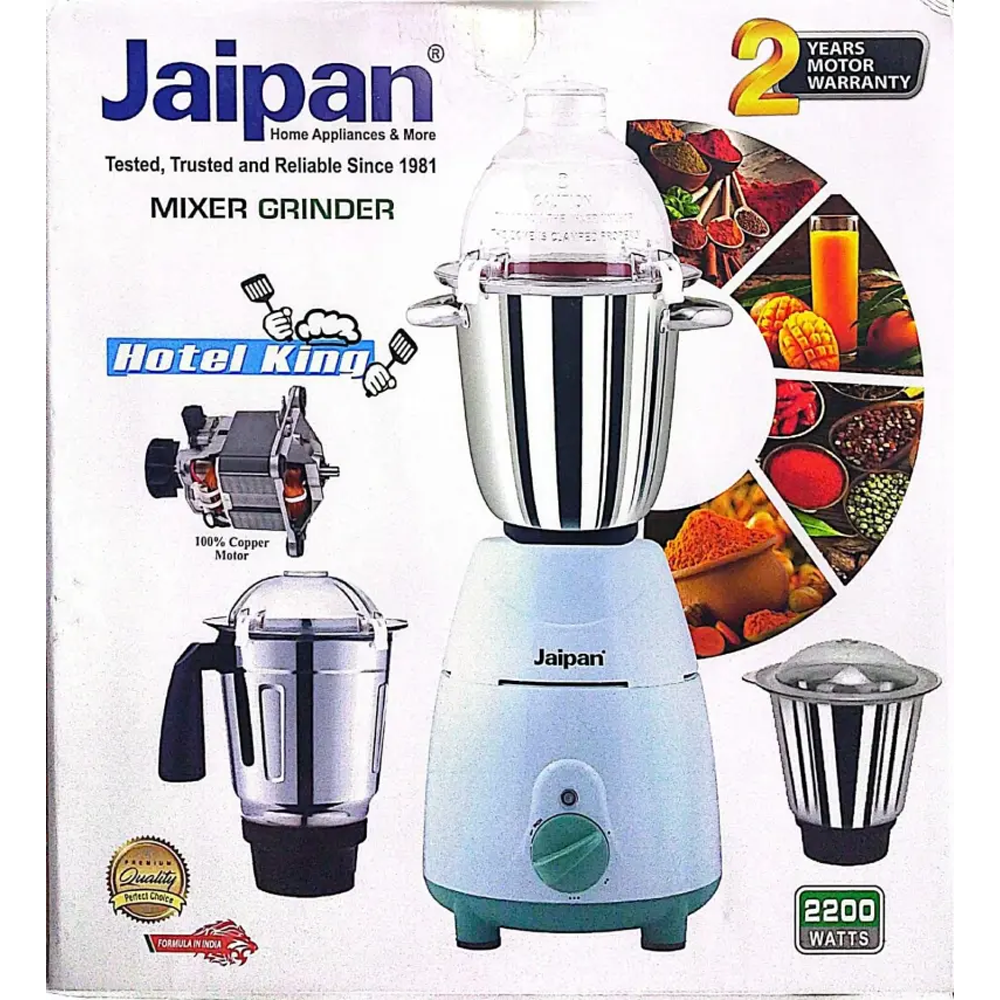 Jaipan Hotel King 3 in 1 Mixer Blender - 2200w