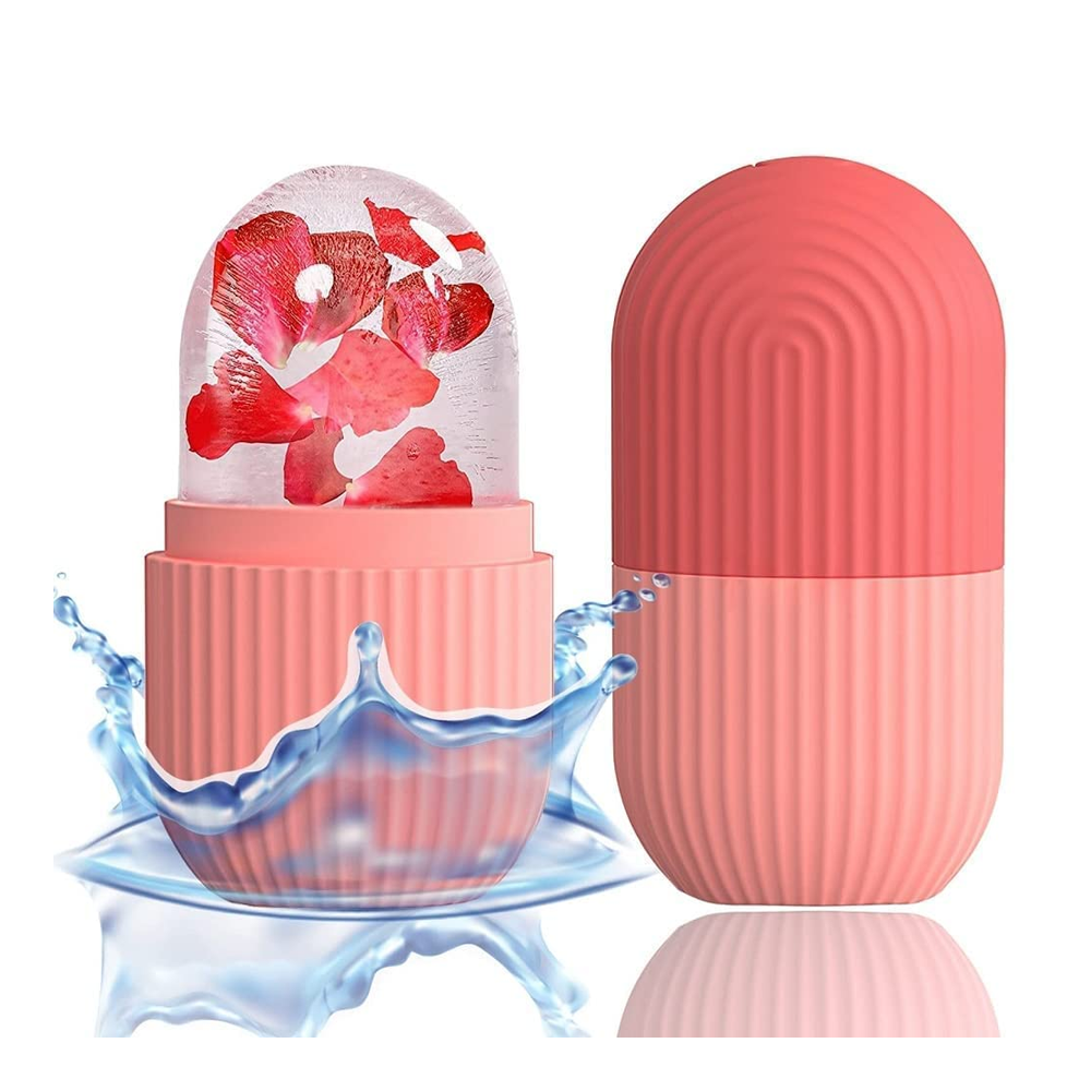 Silicone Facial Ice Roller - Pink