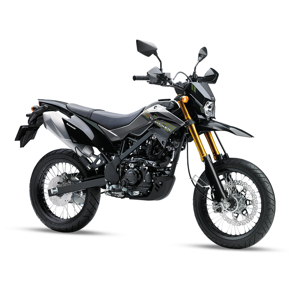 Kawasaki D-TRACKER-150 Motor Bike - 144CC - Black