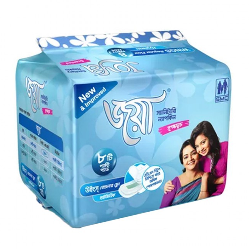 Joya Sanitary Napkin Wings - Regular - 8 Pads