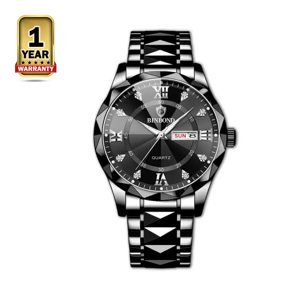 Binbond 2521 Stainless Steel Wrist Watch For Men