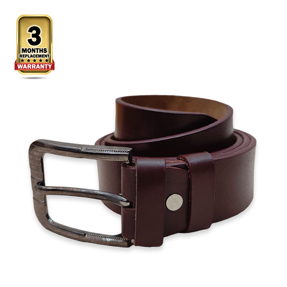 Reno Leather Belt for Men - Chocolate - Belt-002