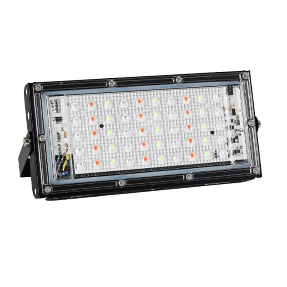 RGB 50LED Flood Light Remote Controlled Landscape and Outdoor Lighting - 50 Watt - Multicolor