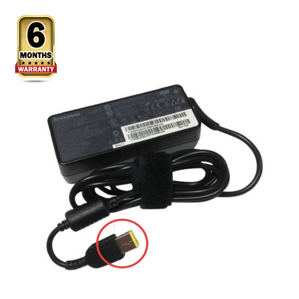 Laptop Power Charger Adapter 65W 3.25A USB for Lenovo - Black 