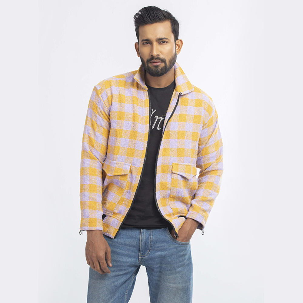 Yellow plaid jacket online mens