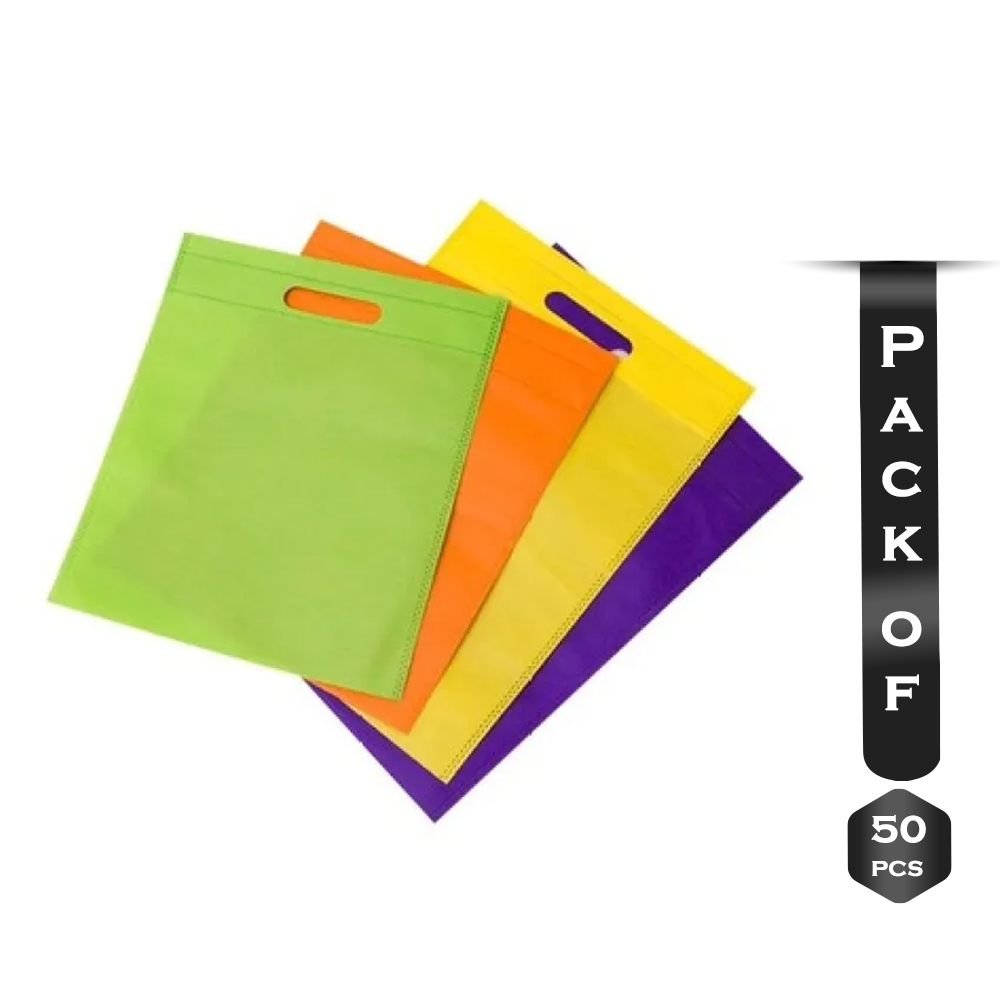 Pack of 50 Pcs Colorful Tissue Shopping Bag - 8 x 11 Inch