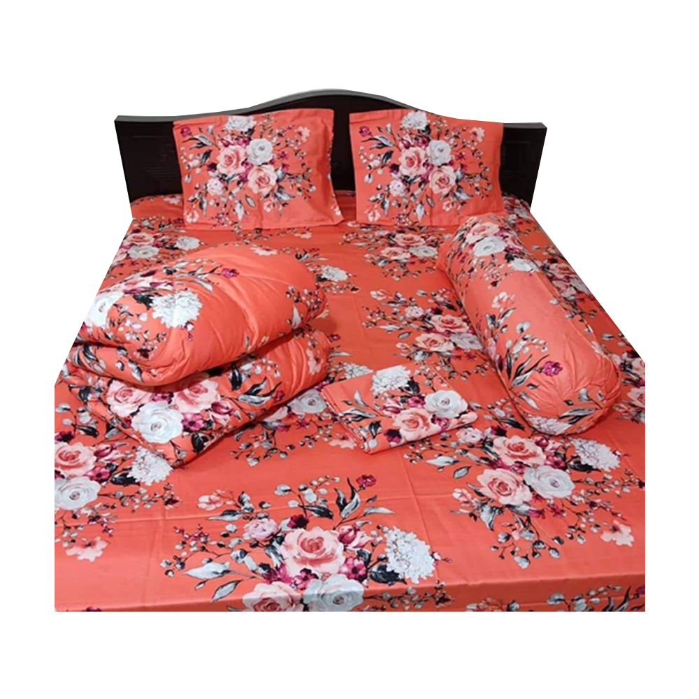 Twill Comforter Set Five In One - CFS-07 - Multicolor