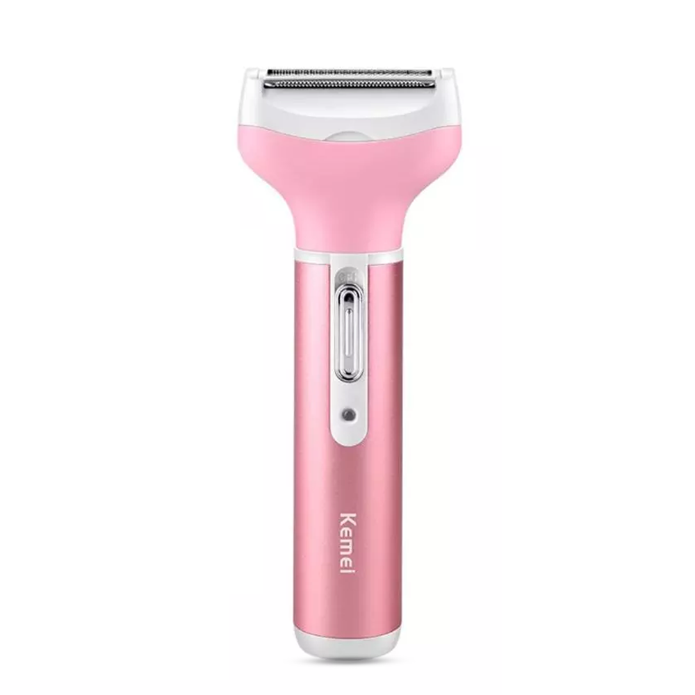 Kemei KM-6637 Multi Functional 4-In-1 Shaver For Women - Pink