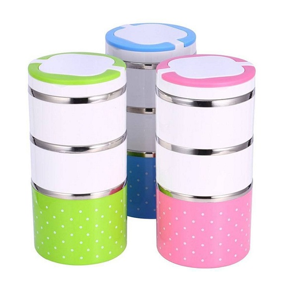 Hotpot Lunch Box 3 Layer - Multicolor