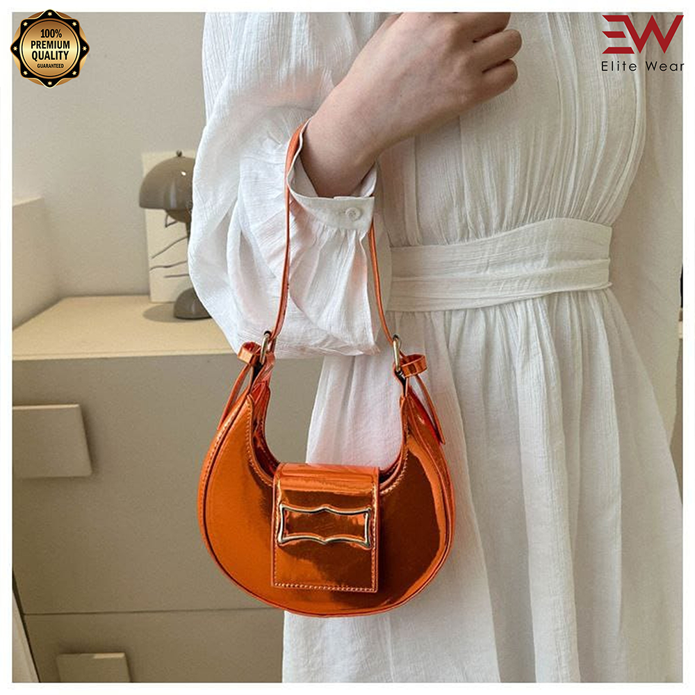 Artificial Leather Thai Stylish Hand Bag For Women - Orange - P295 B	