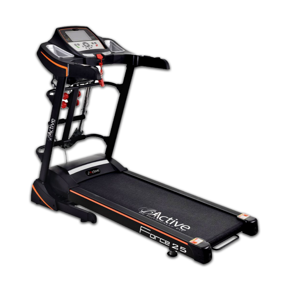 Bactive Force -25 Motorized Treadmill 2.0 HP - Black