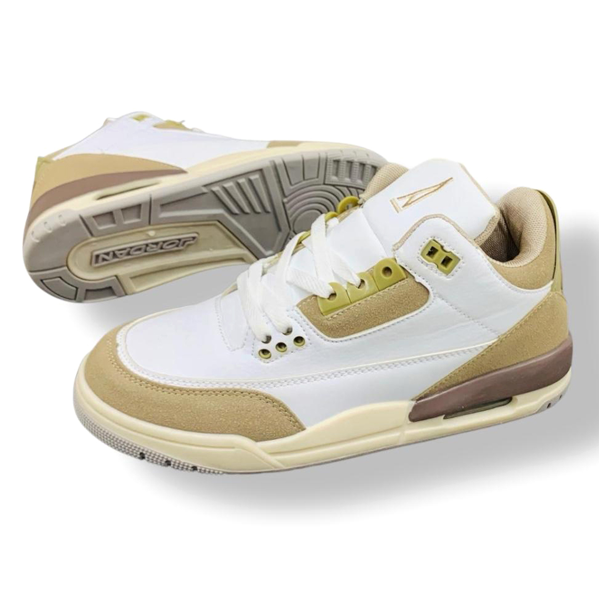 Jordan 3 Mesh Sneakers for Men - Brown - MSK 710
