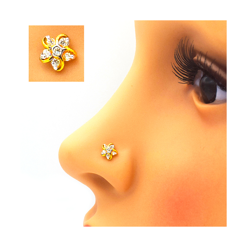 Six Stone Diamond Nosepin For Women - GG -DNP-024