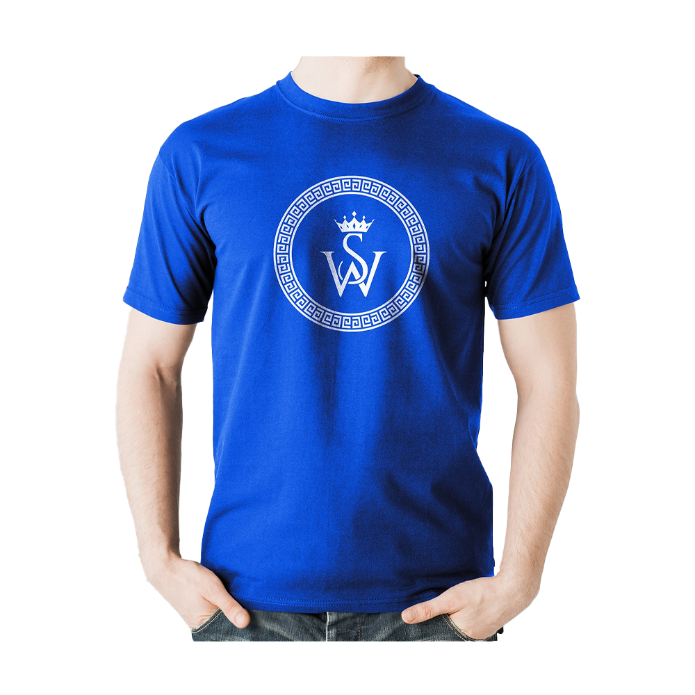 SWF41 Cotton Half Sleeve T-Shirt - Blue